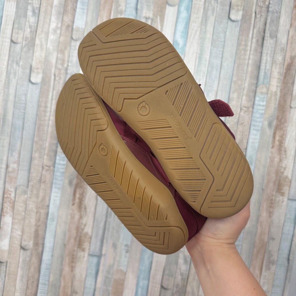 Xero Shoes 8.5 Forza Trainer Burgundy Wine Gum Sole Minimalist Barefoot Sneakers - Picture 7 of 12